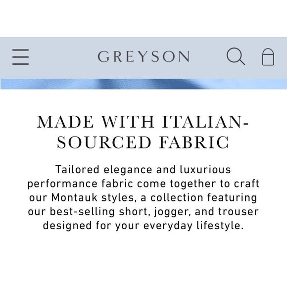 NWT GREYSON Men’s Montauk Trouser 38/32 Slate Gray Performance Stretch Golf Pant - Picture 7 of 13